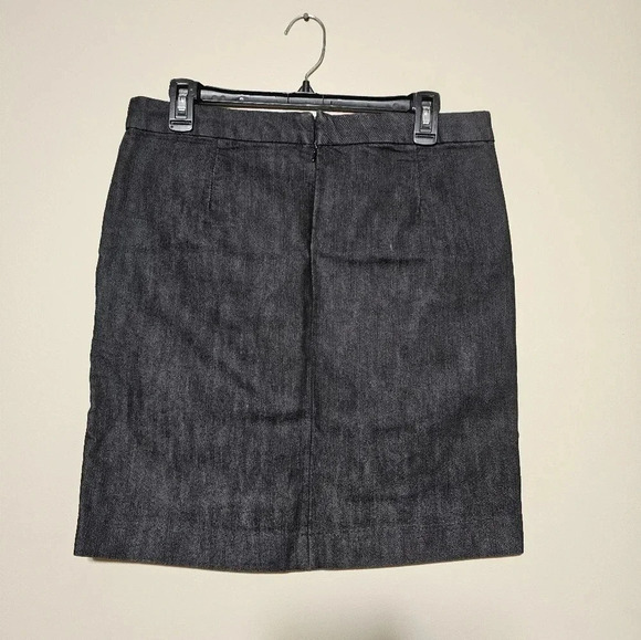 Gap Denim Skirt Women's size 8 Charcoal Gray Black Stretch Above Knee Short - Picture 4 of 6